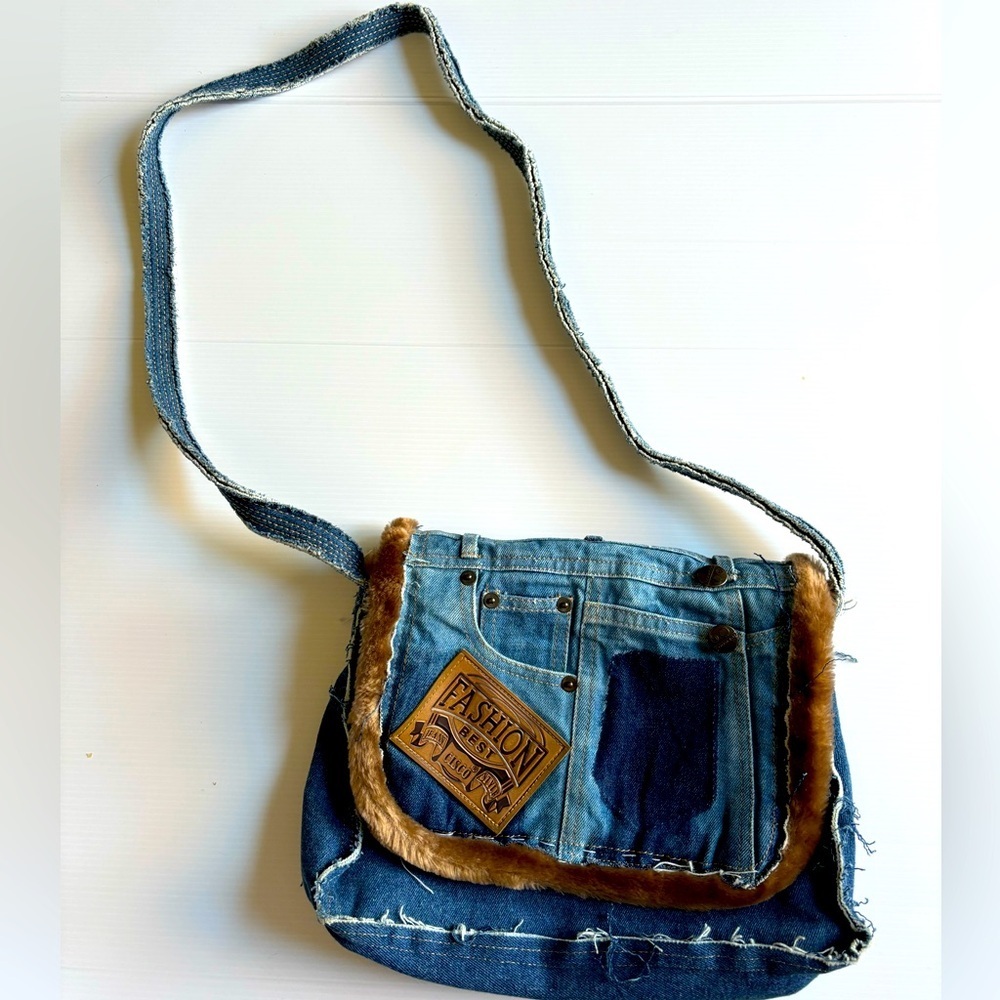Denim Boho Crossbody Bag
